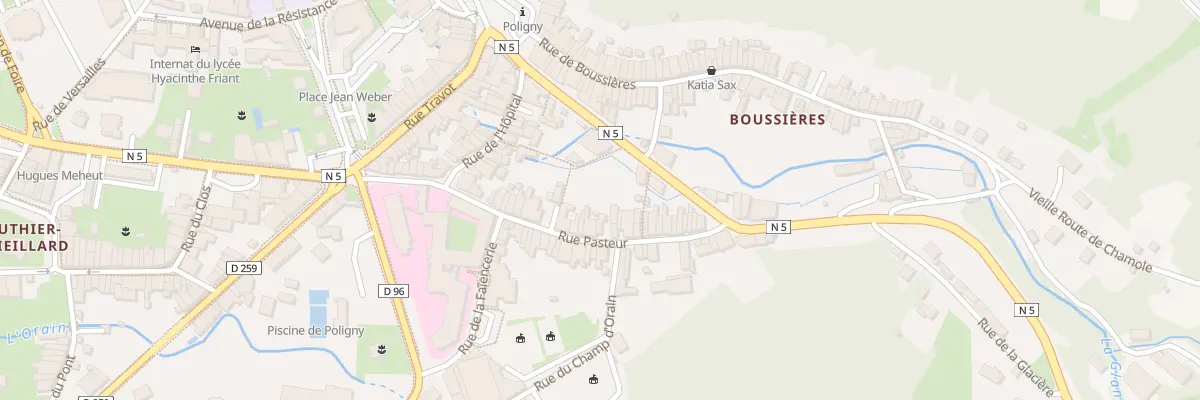 Plan du 43 Rue Pasteur à Poligny