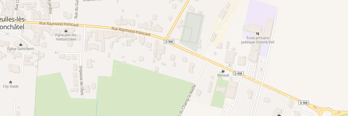 Plan du 56 Rue Raymond Poincaré à Vigneulles-lès-Hattonchâtel