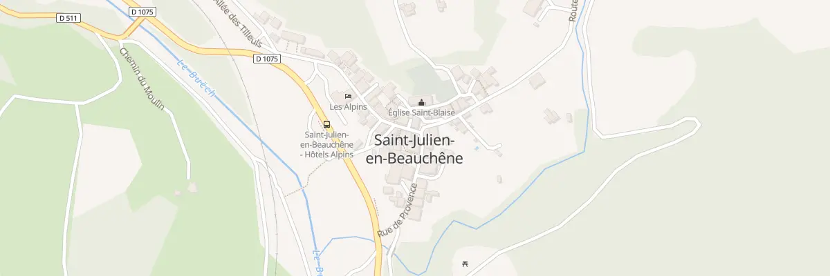 Plan du 2 Rue de Provence à Saint-Julien-en-Beauchêne