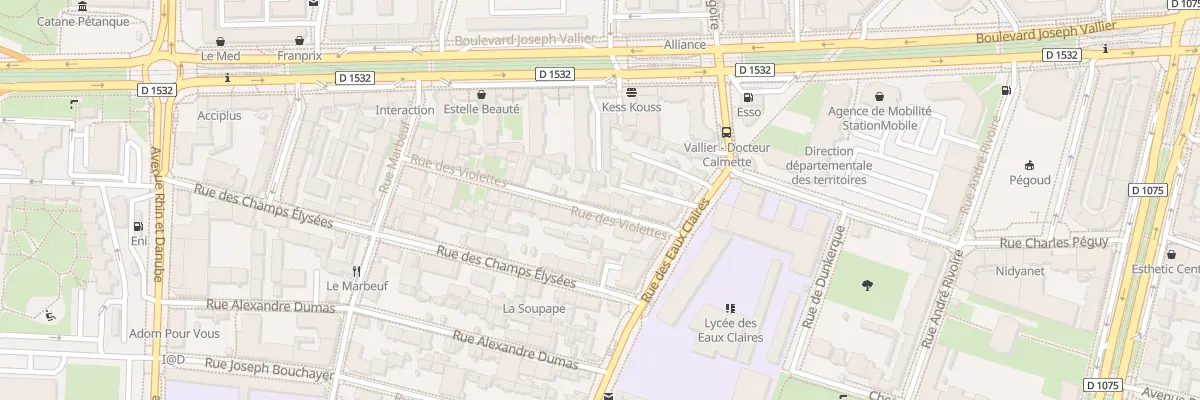 Plan du 4 Rue des Violettes à Grenoble