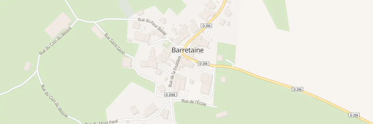 Plan du 5022 Au Village à Barretaine