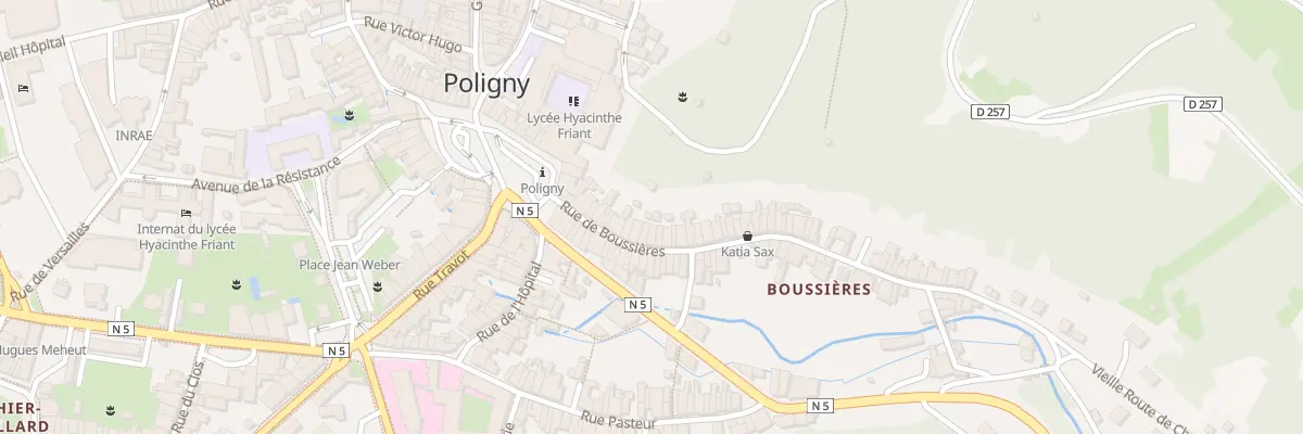 Plan du 21 Rue de Boussières à Poligny