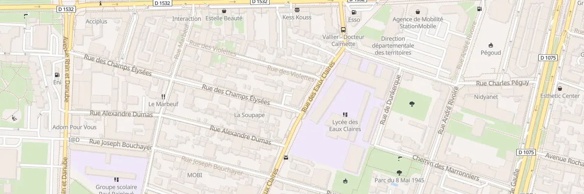 Plan du 14 Rue des Eaux Claires à Grenoble