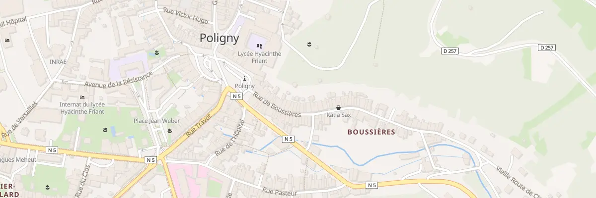 Plan du 23 Rue de Boussières à Poligny