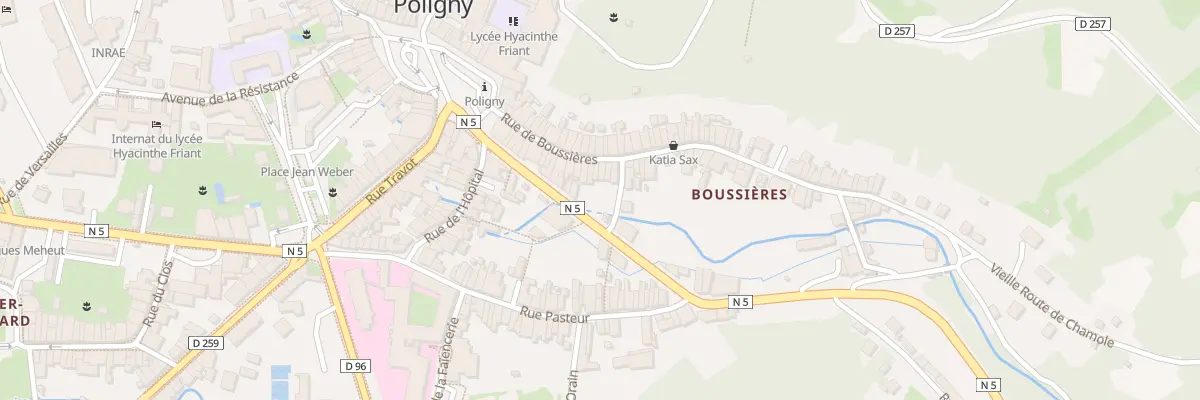 Plan du 32 Rue de Boussières à Poligny