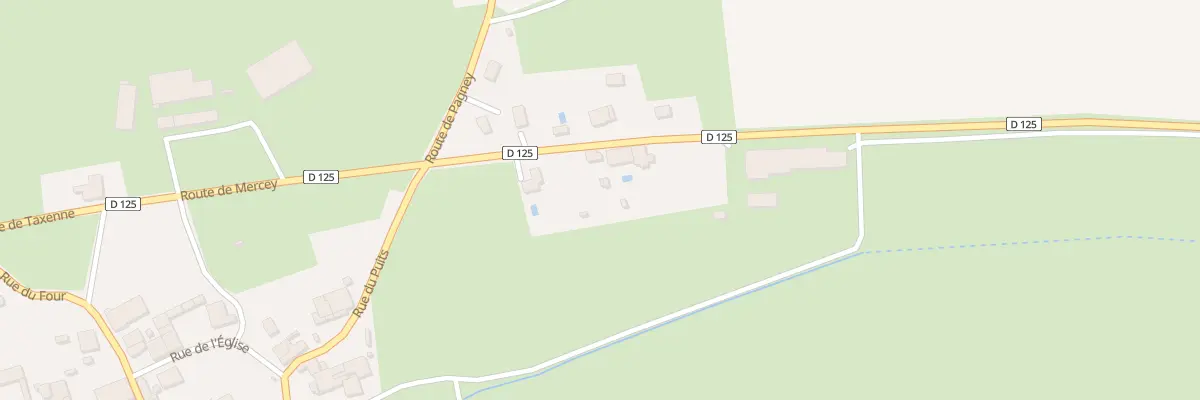 Plan du 2 Rte de Mercey à Rouffange
