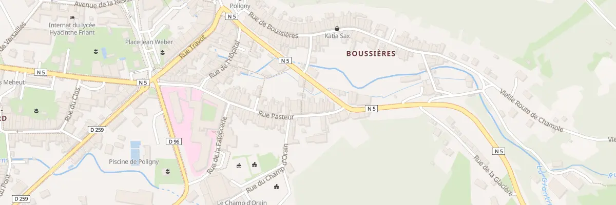 Plan du 63 Rue Pasteur à Poligny