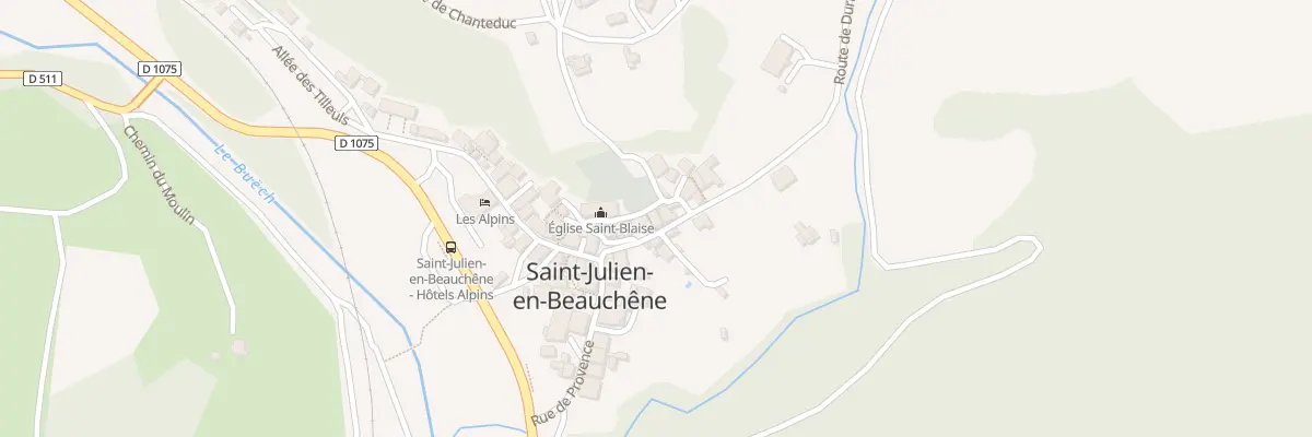 Plan du 5057 Le Village à Saint-Julien-en-Beauchêne