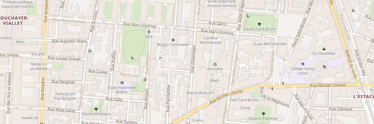 Plan du 62 Rue d’Alembert à Grenoble