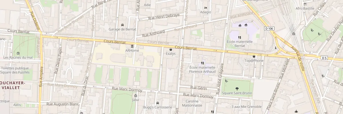 Plan du 36 Rue d’Alembert à Grenoble