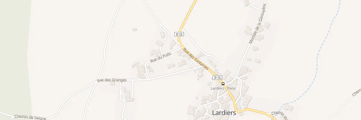 Plan du 5060 Burlieres et Les Granges à Lardiers