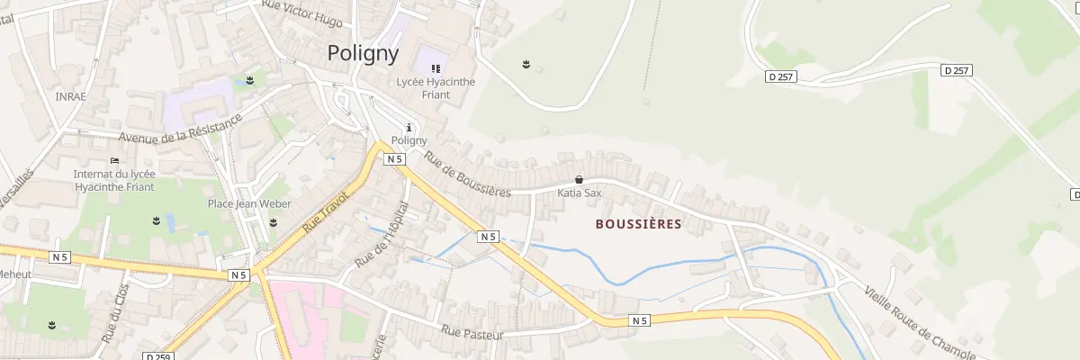 Plan du 35 Rue de Boussières à Poligny