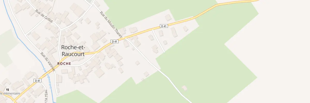 Plan du 2 Lot des Roncieres à Roche-et-Raucourt
