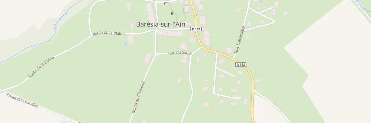 Plan du 22 Rue du Noyers à Barésia-sur-l’Ain