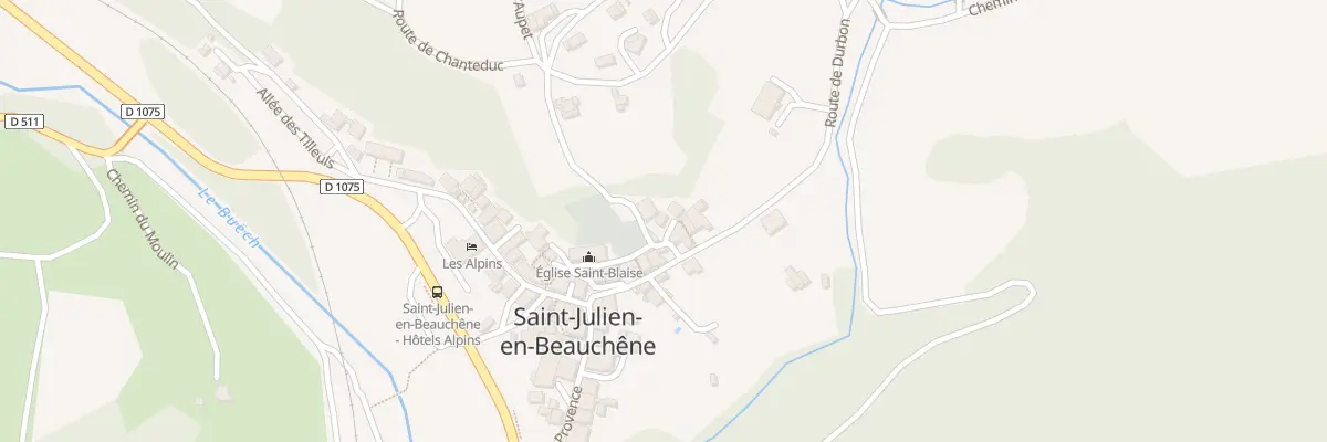Plan du 5062A Le Village à Saint-Julien-en-Beauchêne