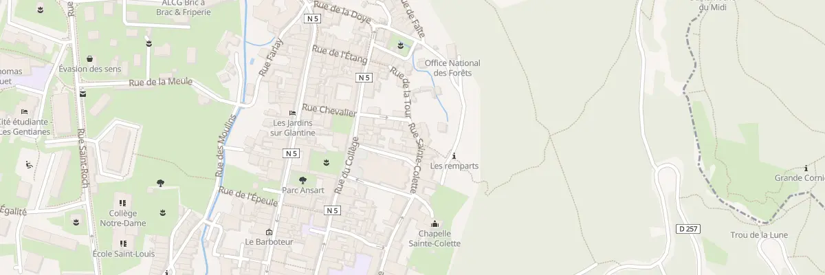 Plan du 2 Rue Sainte Colette à Poligny
