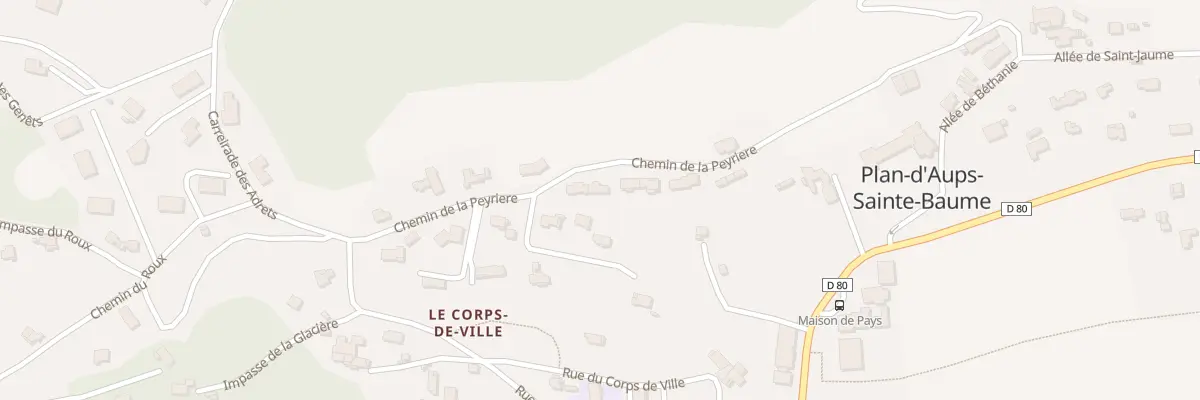 Plan du 9001 Peyriere à Plan-d’Aups-Sainte-Baume