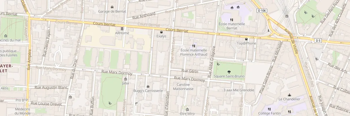 Plan du 29 Rue d’Alembert à Grenoble
