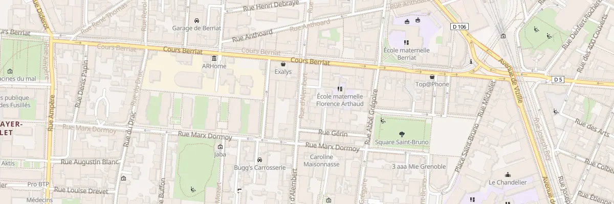 Plan du 27 Rue d’Alembert à Grenoble