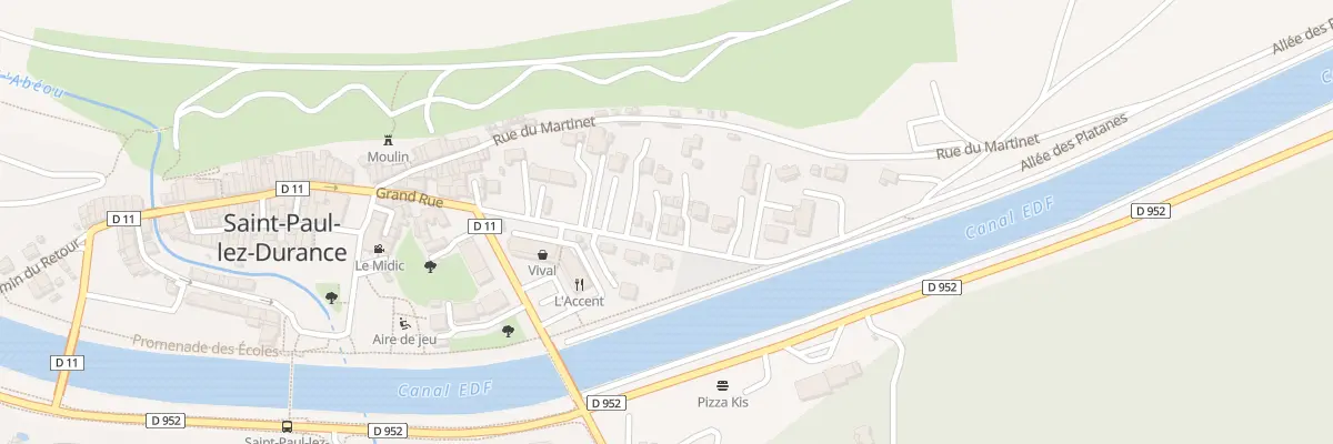 Plan du 13 All des Platanes à Saint-Paul-lès-Durance