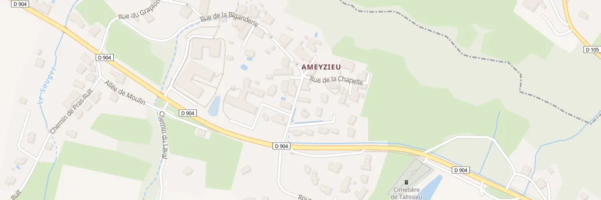Plan du 5090 Ameyzieu à Talissieu