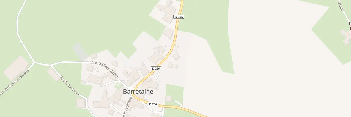 Plan du 5033 Au Village à Barretaine