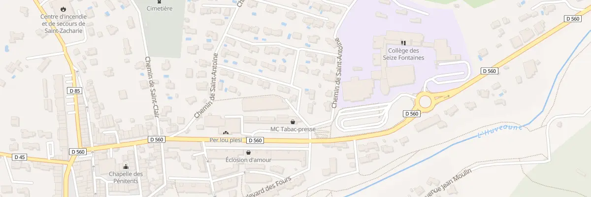 Plan du 5000F Che de l’Argile à Saint-Zacharie