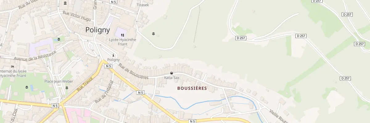 Plan du 59 Rue de Boussières à Poligny