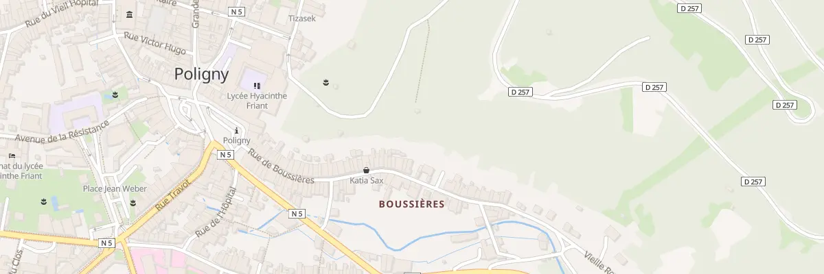 Plan du 65 Rue de Boussières à Poligny