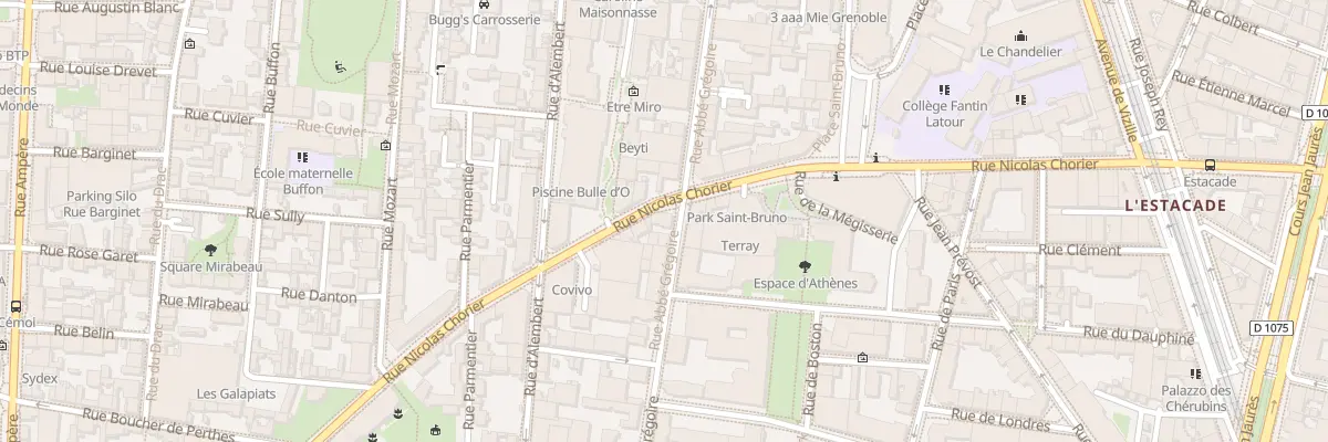 Plan du 60 Rue Abbé Grégoire à Grenoble