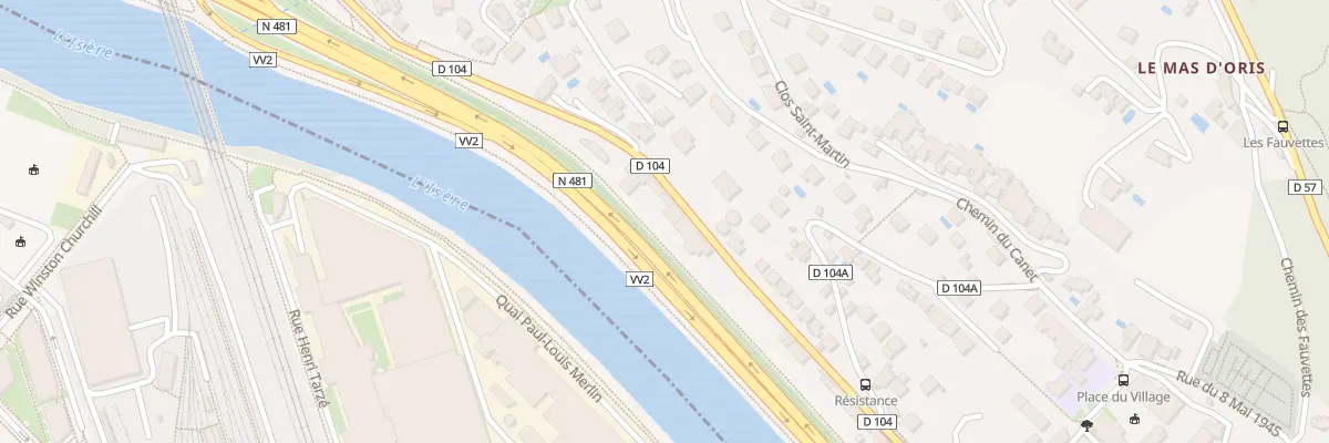 Plan du 49 Rue de la Résistance à Saint-Martin-le-Vinoux