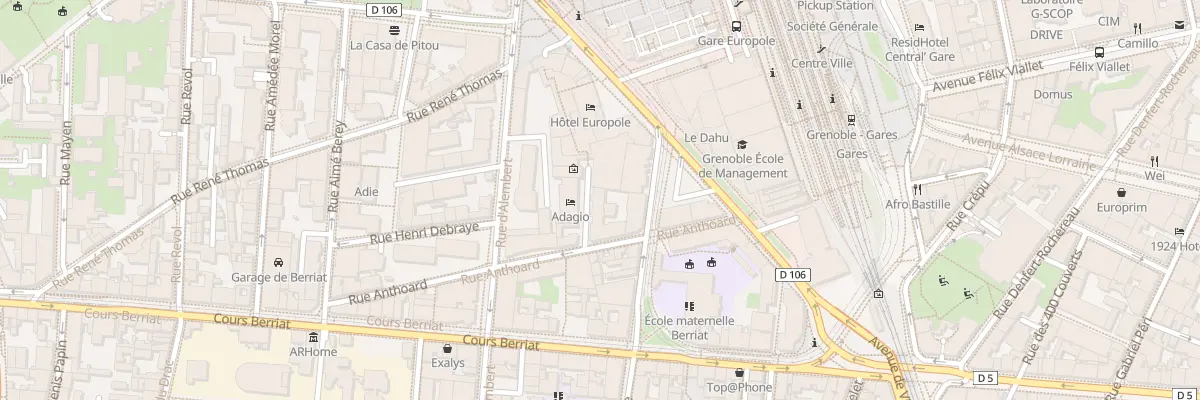 Plan du 10 Rue Abbé Grégoire à Grenoble