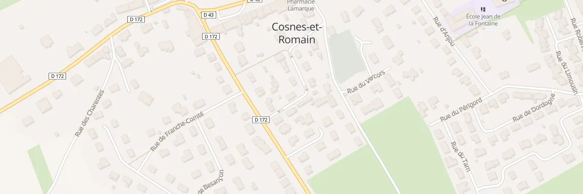 Plan du 1 Rue de Guyenne à Cosnes-et-Romain