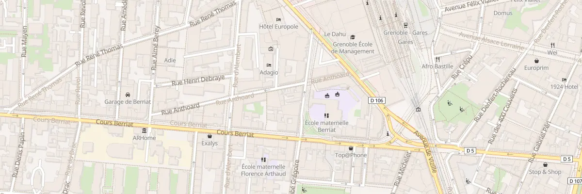 Plan du 14 Rue Abbé Grégoire à Grenoble