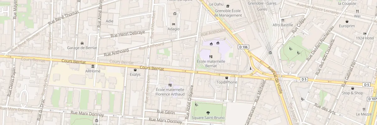 Plan du 20 Rue Abbé Grégoire à Grenoble