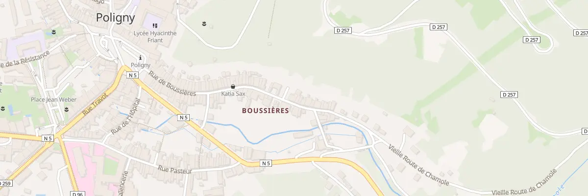 Plan du 69 Rue de Boussières à Poligny