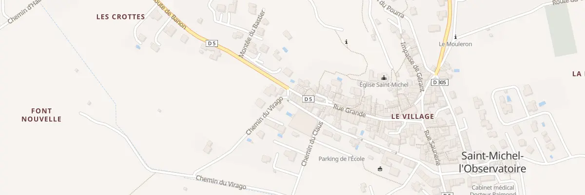 Plan du 326 Le Village à Saint-Michel-l’Observatoire