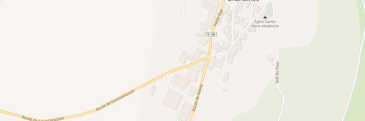 Plan du 6 Rte de Goussaincourt à Brixey-aux-Chanoines