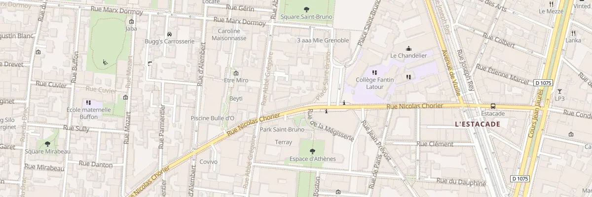 Plan du 28 Rue Nicolas Chorier à Grenoble
