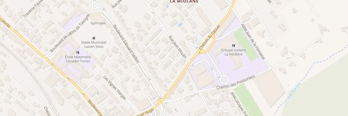 Plan du 9008 Rue du Lot La Miolane à Saint-Cyr-sur-Mer