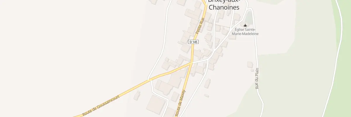 Plan du 2 Rte de Goussaincourt à Brixey-aux-Chanoines