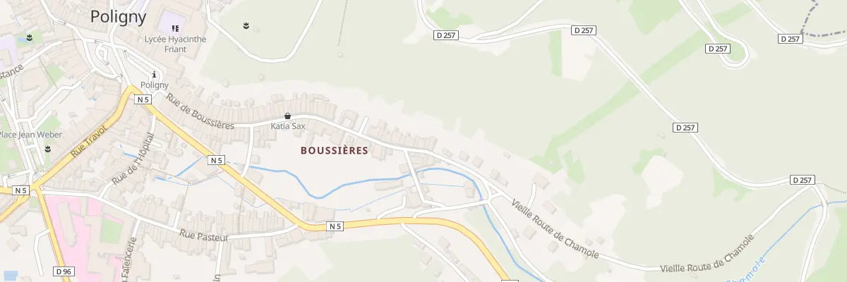 Plan du 83 Rue de Boussières à Poligny