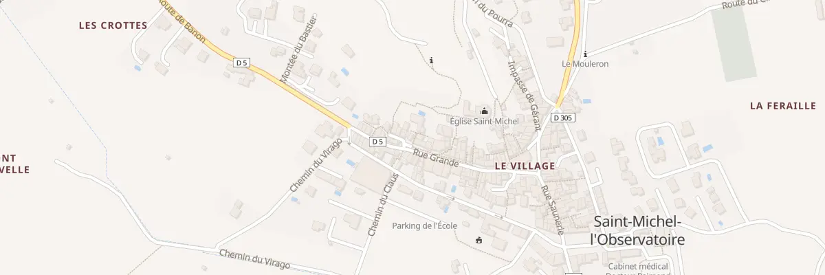 Plan du 158 Le Village à Saint-Michel-l’Observatoire