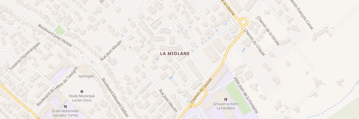 Plan du 64 Rue du Lot La Miolane à Saint-Cyr-sur-Mer