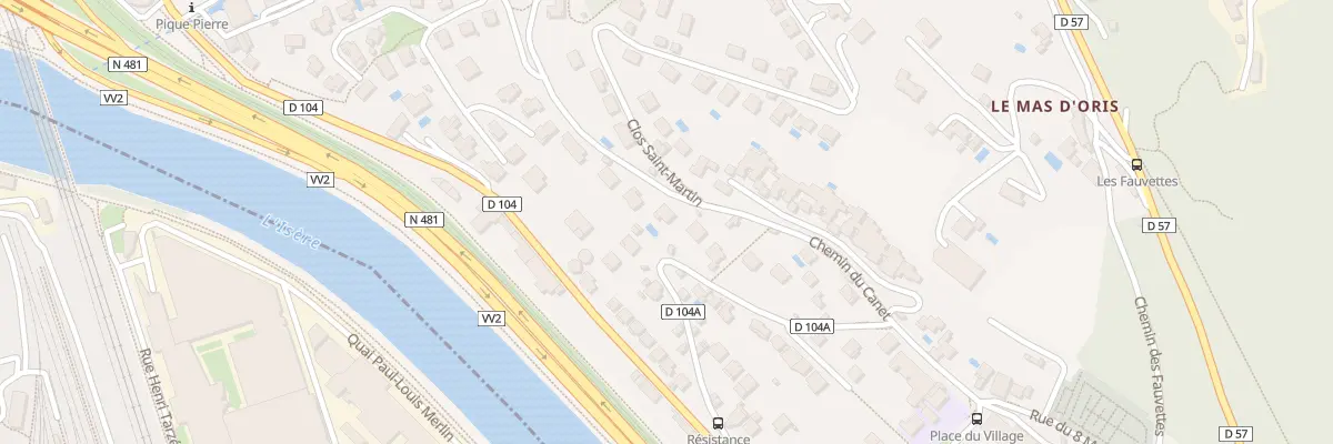 Plan du 20 Rue du 16 Août 1944 à Saint-Martin-le-Vinoux