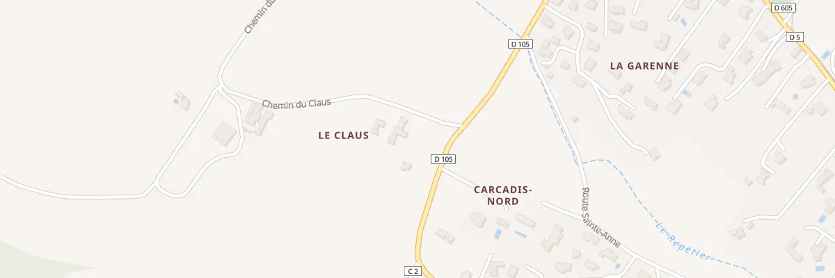 Plan du 7265 Le Claus à Saint-Michel-l’Observatoire
