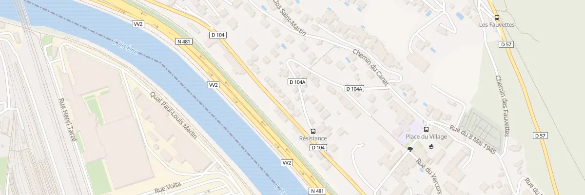 Plan du 36 Rue du 16 Août 1944 à Saint-Martin-le-Vinoux
