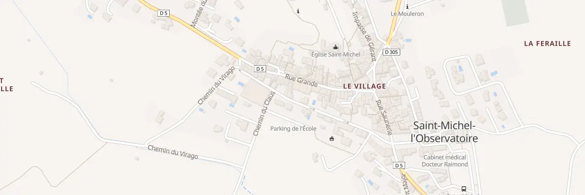 Plan du 177 Le Village à Saint-Michel-l’Observatoire