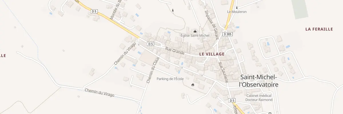 Plan du 178 Le Village à Saint-Michel-l’Observatoire