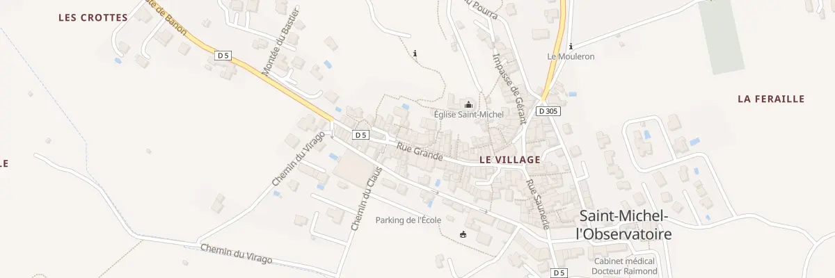 Plan du 7232 Le Village à Saint-Michel-l’Observatoire